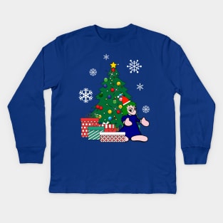 Lemmings Around The Christmas Tree Kids Long Sleeve T-Shirt